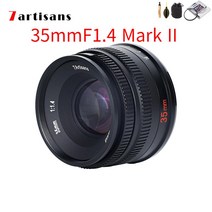 망원렌즈 7artisans 35mm F1.4 Mark II Aps-c 프라임 Sony E 마운트 A6600 6500/Fuji XF/Canon EOS-M M50 /M4/3 마운트/, 01 M4 3 Mount