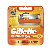 질레트 퓨전 파워 면도날, 1개, 4개입