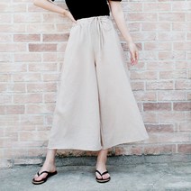 오키진 아이스 린넨 밴딩 치마바지