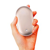 USB 충전식 손난로 보조배터리 휴대용 전기 전자핫팩, 레드(5200mAh)