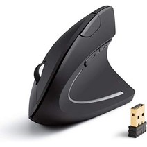 Anker 2.4G 수직 무선마우스 DPI 5 버튼, 블랙, AK-98ANWVM-UBA