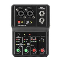 오디오 믹서 사운드 q-24 q-22 q-12 인터페이스 카드 모니터 믹싱 콘솔 스튜디오 녹음 마이크 48v 팬텀 파워, Q-12 사운드 카드