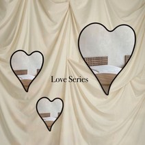 벽에 붙이는 깨지지않는 안전 아크릴 하트 벽걸이 거울 맞춤제작, 선물 포장, 8 라지 (문구 추가)