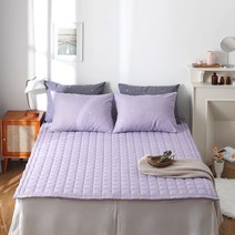 더온 별앤달 미끄럼방지형. 고정밴드형 침대패드l MS.S.SS.Q, 슈거라벤더