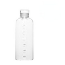 시간눈금 보틀 텀블러 센스있는 휴대용 티 보틀, 투명 750ml