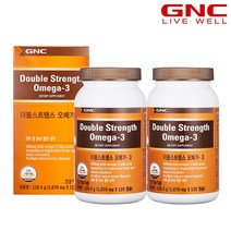 [GNC] 더블스트랭스 오메가3 피쉬바디오일 (120캡슐) 4개월분 x2개, 단품, 단품