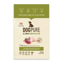 도그퓨어 위장건강 혼합유산균 애견사료 1.5kg, 단품없음, 선택완료, 선택완료