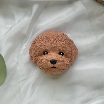 푸들/말티푸/말티즈 차량용 석고방향제 디퓨저, 화이트, 오일추가안함