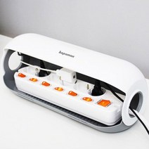 멀티탭 먼지덮개 전선정리케이스 안전커버 그레이, 1개