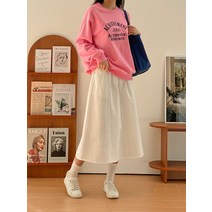 키메라제이 네츄럴 주머니 핀턱 허리밴딩 스커트 6color