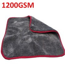 세차용 마이크로 화이버 타올 자동차 청소 건조용 두꺼운 세차 걸레 1200GSM, [03] 40x40cm Red 1200GSM