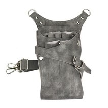 미용실 스텝 가방 가죽 가위 힙색 인턴 미용사 스타일리스트 수납 헤어 정리대 파우치 미용 키트 애완 동물, 단일사이즈, B