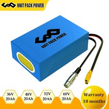 36v 48v 52v 60v ebike 배터리 팩 upp 전기 자전거 오토바이 escooter 18650 배터리 2000w 1800w 1500w 1000w 500w 모터, 협력사, 52v20ah 0-1500w