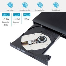 휴대용 벽걸이 cd플레이어 스탠드 휴대용 USB 3.0 DVD-ROM CD ROM 광학 드라이브 외부 슬림 디스크 리더 데, 01 USB3.0