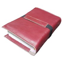 moriskorea 북커버 BOOK 북파우치 책만들기 제본 성경책 리폼 성경리폼 커버 소가죽 낡은 성경 수선 경책 가죽공예 찬송가 일기장 가죽다이어리 이태리 가죽 교회 성당 Moris모리스 M035, 1검정블랙/이니셜5000