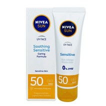 니베아 끈적임없는 선크림 수딩 센서티브 크림 50ml
