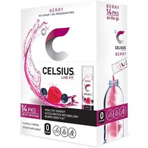 CELSIUS Berry On-the-Go 파우더 스틱 팩 14개