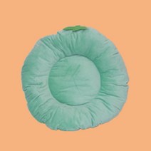 고양이침대Pet Dog Beds Comfortable Fruit Round Super Soft Washable Cat Cushion Warm in, 01 애플 그린_01 S 40X40CM