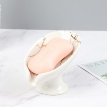 이태리인테리 물빠짐 비누 받침대 거치대 케이스, 모던화이트