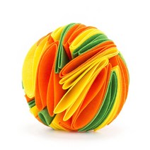 간식 로봇 자동 MEOWS Dog Sniffing Ball Puzzle Toys IQ 느린 디스펜스 피더 증가 Foldable Nose Sniff 애완 동물 훈련, 20cm, 03 C