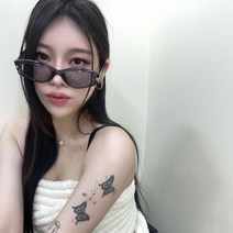 VANANA2 남녀공용 스트릿 타원형 레트로 인싸 캣아이 선글라스 5color