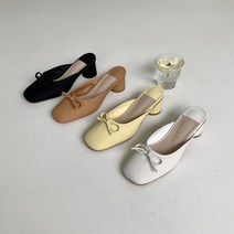 미스유 둥근굽 리본달린뮬 봄신상(5센