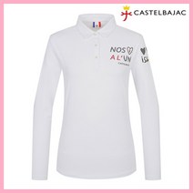 까스텔바작 여성 로고 아트웍 카라 티셔츠_BGBSTS901WH