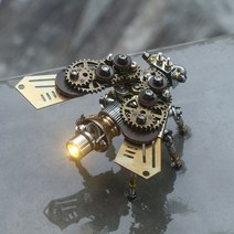 DIY 금속 조립 모형 입체 피규어 로봇 3D 기계 메탈 셀프 모델 곤충, 반딧불 DIY 키트, 단일사이즈