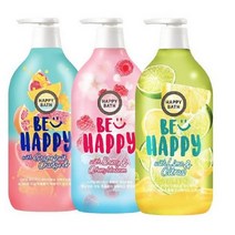 해피바스 스마일바디워시 웰니스 3종 900G, 자몽&오렌지