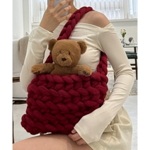 벨벳 무지 베이직 자이언트얀 빅얀 루피 핑거니팅 손 뜨개질 1kg 500g, [1kg] 베이직 자이언트얀 (다크그레이)