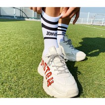 존비스트 3라인삭스 테니스 크로스핏 마라톤 필라테스 국가대표 테이핑 육상 양말 러닝핏, 화이트 3라인 삭스(Free size)