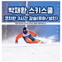 비발디파크 박재환 스키스쿨 3시간 스키강습(코치반 유아/성인 강습), 1:2, 13:00