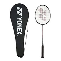 YONEX GR 303 알루미늄 블렌드 배드민턴 라켓 풀 커버 포함 5804674344, 검은색, 1개
