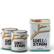 보호 웰 WELL 오일스테인 DIY 페인트 4리터 화이트 아파트-72394EA
