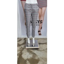 헤지스 여성 S/S 그레이 체크 면혼방 팬츠(HSPA 0B113G2)(147552 )
