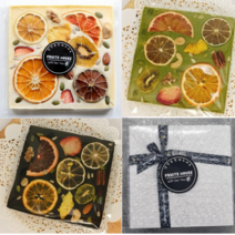 나음st 수제초콜렛 건조과일 간식 발렌타인데이 특별한날 기념일 생일 돌 결혼 답례품 선물세트, 바크초콜릿 화이트+다크