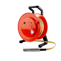 측심기 깊이 탐지기 음향 음파 수위 측정기 우물, 100미터 강철수위계