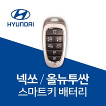 현대 넥쏘 올뉴투싼 스마트키 배터리 건전지 차키 밧데리 키 베터리, 5개, 1개