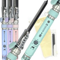 타키온 프로페셔널 전문가용 파스텔 세라믹 원권아이롱 9가지 사이즈 +카본꼬리빗, 파스텔컬러_민트, 08mm