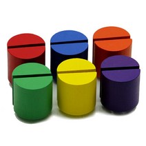 요기팜 준가베 3cm 반원기둥 컬러 12개 / 놀이 교구 수업 엄마표 홈스쿨링