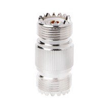 UHF PL-259 SO-239 여성 대 UHF 암컷 잭 RF 스트레이트 커넥터 어댑터 니켈, 은