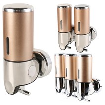 호텔 주방 샴푸 세제 물비누 디스펜서 케이스 욕실 1구 2구 3구 다양한 색상 BM100, BM101G 2구 물비누통 골드