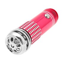 이오나이저 미니 LED 자동차 공기 청정기 이온 산소 바 오존 이온화 클리너 블랙 12V, 1.Red