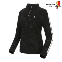 [마코 SALE] (여성)패턴디자인 반집업카라티셔츠_MKW4TS03