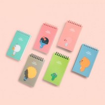 별도표기 카카오 프렌즈 리틀 프렌즈 PP커버 스프링 수첩, 튜브