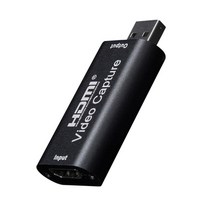 모니터 티비 컴퓨터용 usb 노트북 외장 위성 외장형 tv 수신 카드 원래 그래픽 저전력 비디오 많은 스팟grwibeou 4k 캡처 2.0 hdmi 그래버 레코드 상자 ps4, 검은색