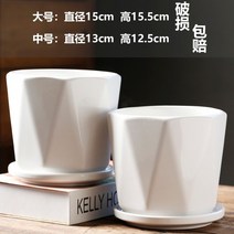 모노톤 분갈이 다육이 사각 원형 미니 대형 무광 인테리어, 화분, E