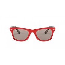 Ray-Ban 남녀 공용 성인 Rb2140f Original Wayfarer Asian Fit Sunglasses Sunglasses Red