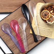 달콤 빙수 스푼 투명 플라스틱 아이스크림 화채 수저