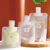DAYA 휴대용 화장품 소분 용기 여행용 화장품 공병 5개세트, 휴대용 소분파우치 소형 30ml 5개입, 5개